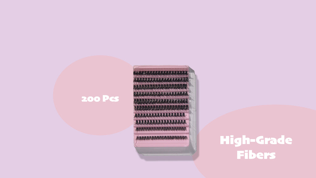 Cluster Lashes Kit - 200 Piece D Curl Mix (8-16mm)