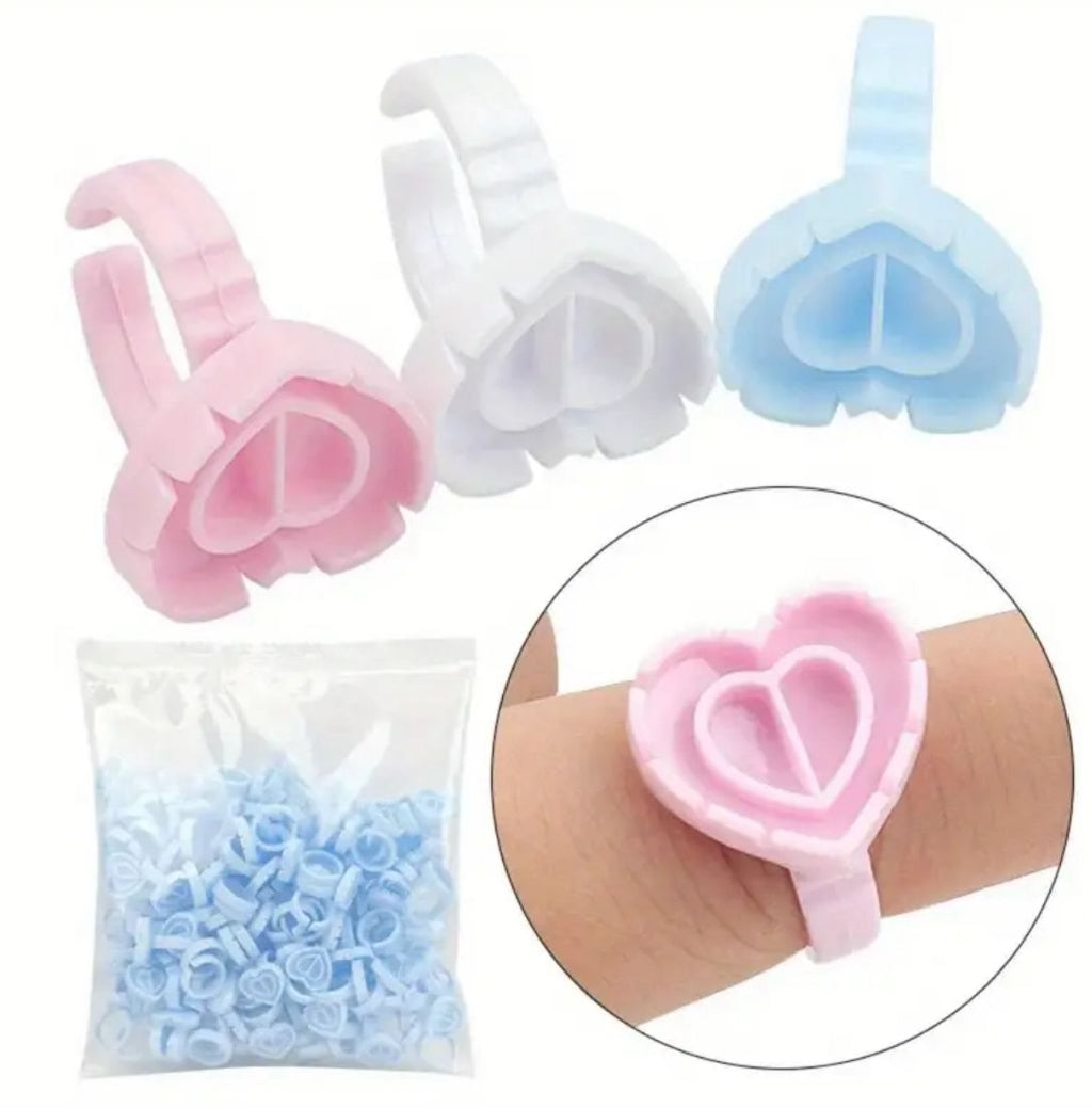Heart-Shaped Glue Rings