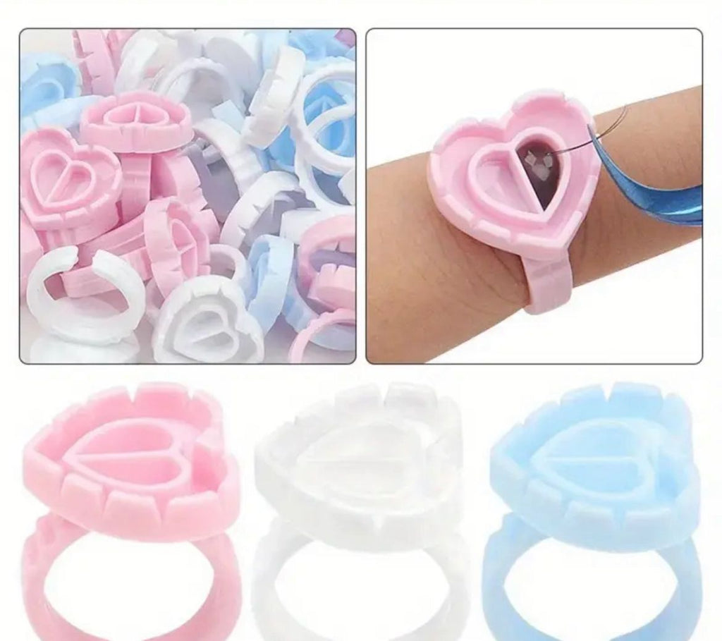 Heart-Shaped Glue Rings